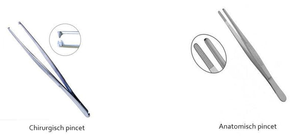 Verschil tussen een anatomisch en chirurgisch pincet ? - Besurgical