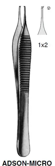 Chirurgisch pincet, ADSON-MICRO, 1x2 tanden REDA