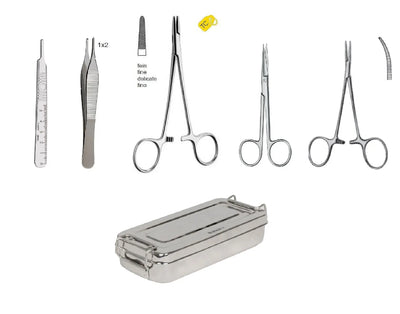 Hechtset met 5 chirurgische instrumenten - Complete set Besurgical