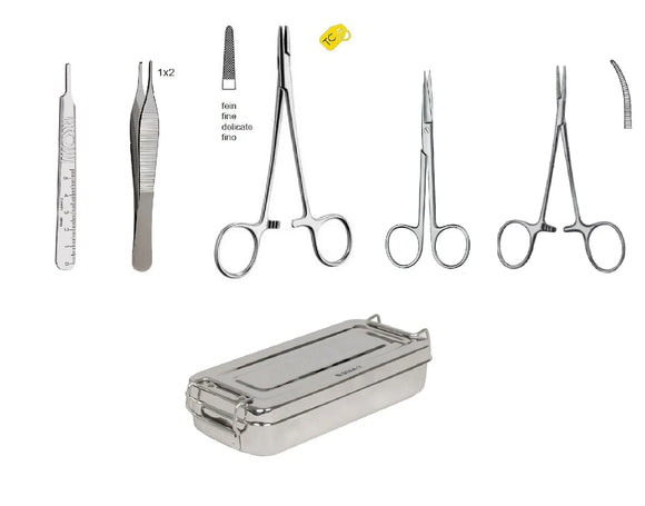 Hechtset met 5 chirurgische instrumenten - Complete set Besurgical