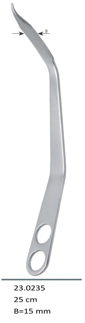 Hohmann retractor - dubbele buiging - THP/TKP Pro-Med