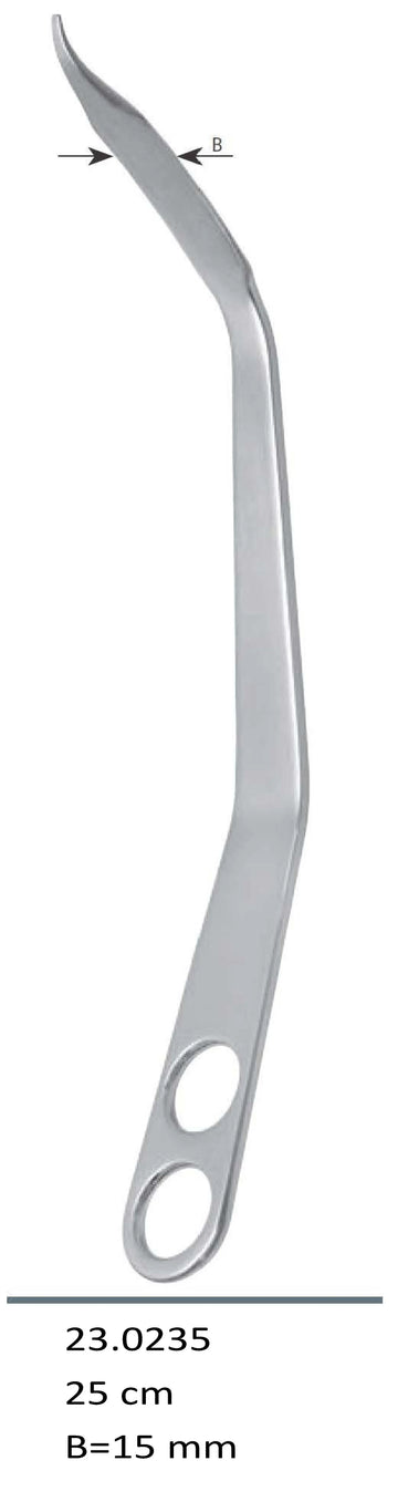 Hohmann retractor - dubbele buiging - THP/TKP Pro-Med