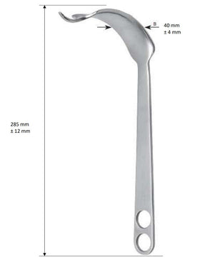 Hohmann retractor - nr 5 Pro-Med