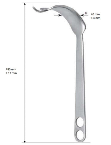 Hohmann retractor - nr 5 Pro-Med