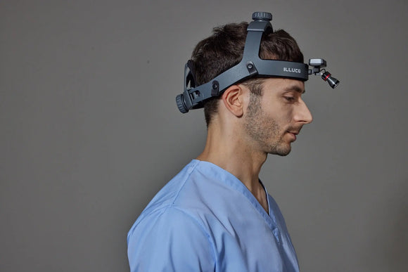 Medische hoofdlamp magnetische batterij Illuco