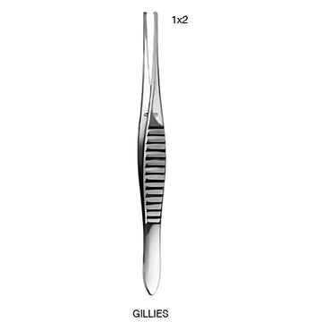Pincet GILLIES, 1x2 tanden REDA