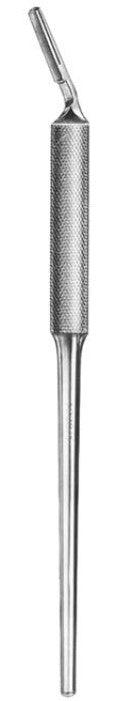 scalpel handles no. 3, round, angled - Besurgical