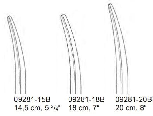 dissecting scissors, curved, METZENBAUM, BLACK - Besurgical