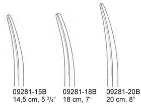 dissecting scissors, curved, METZENBAUM, BLACK - Besurgical