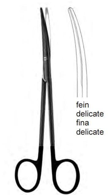 Dissecting scissors, BABY-METZENBAUM, BLACK - Besurgical