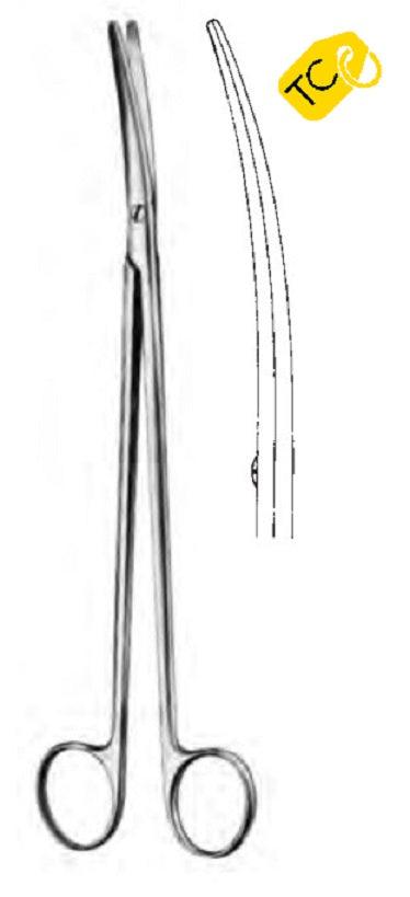 dissecting scissors, curved, TC, METZENBAUM-FINO - Besurgical