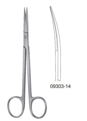 operating scissors, curved, fine, SANVENERO - Besurgical
