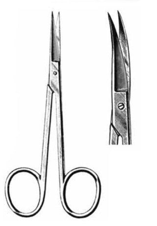 operating scissors, curved, fine, IRIS - Besurgical