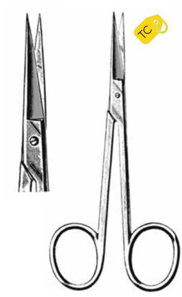 operating scissors, straight, TC, fine, IRIS - Besurgical