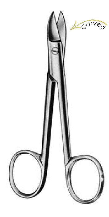 crown scissors, curved, BEEBEE - Besurgical