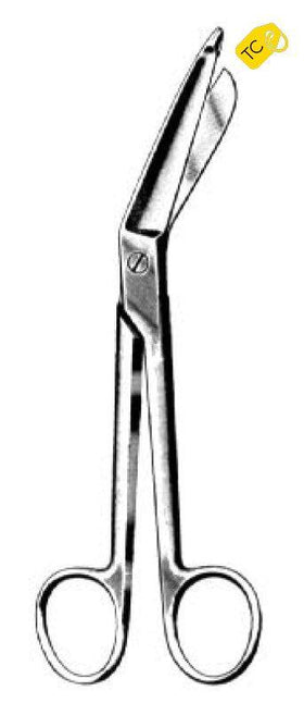 bandage scissors, curved, TC, LISTER - Besurgical