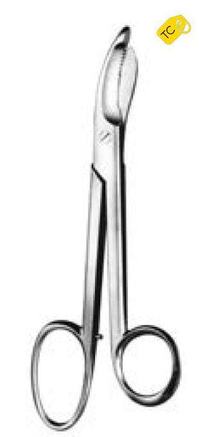 Bandage scissors, smooth blades, TC, BRUNS - Besurgical