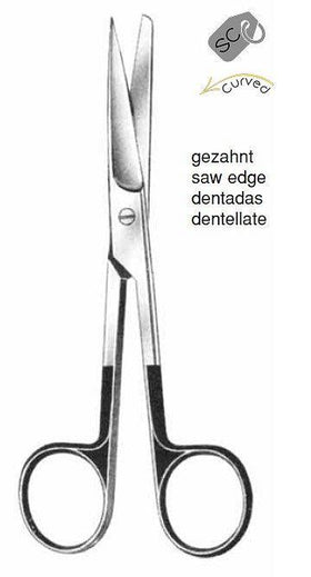 Supercut Scissors,curved,14,5cm - Besurgical