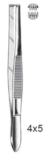 Chirurgisch pincet 4x5 t. 13,0 cm - Besurgical