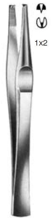 Pincet 1x2 teeth, LANE - Besurgical
