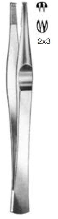 Pincet 2x3 teeth, LANE - Besurgical