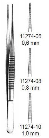 Micro pincet, 15.5cm x 0.6mm - Besurgical