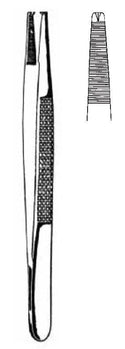 BONNEY pincet serrated 18cm - Besurgical