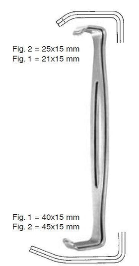 retractor, US-ARMY (Parker - Langenbeck) (Set) - Besurgical