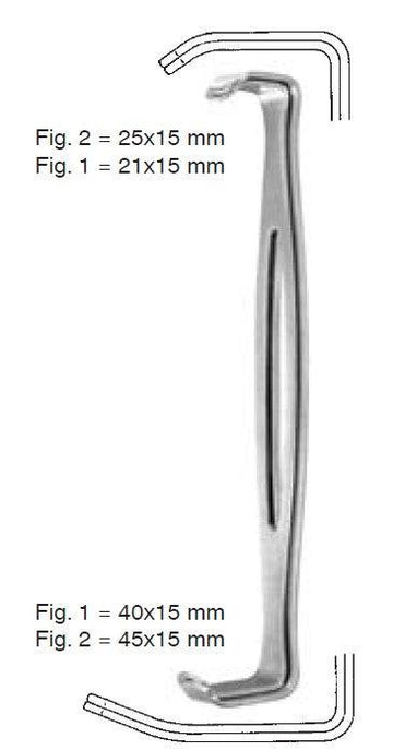 retractor, US-ARMY (Parker - Langenbeck) (Set) - Besurgical