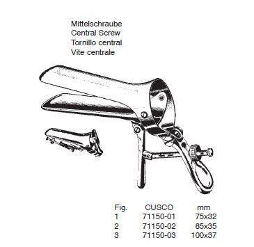 Vaginaal speculum, centrale schroef, CUSCO - Besurgical