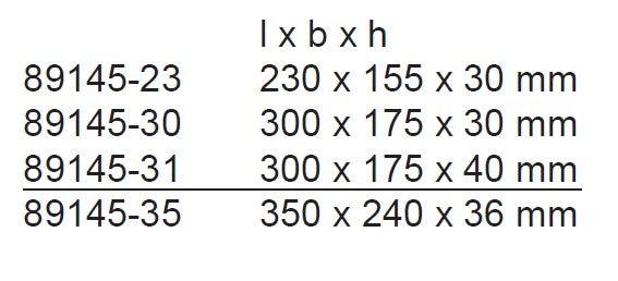 tray 230 x 155 x 30mm - Besurgical