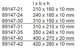 tray 210 x 160 x 10mm - Besurgical