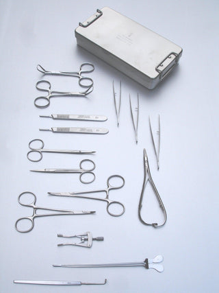 Instrumentenset herbruikbaar (hechtset), fijne dissectie 16 onderdelen - Besurgical