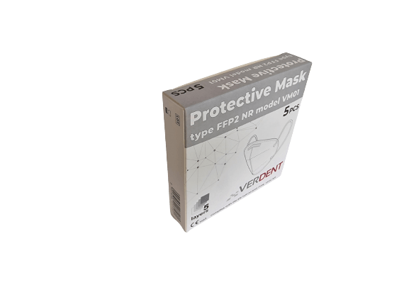 FFP2 masker (mondkapje) in wit of zwart - oorlus - 5St - Besurgical