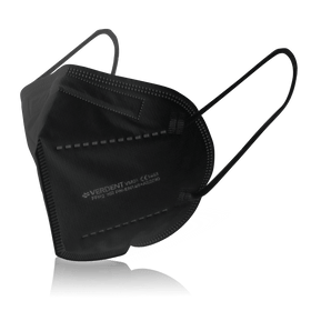 FFP2 masker (mondkapje) in wit of zwart - oorlus - 5St - Besurgical