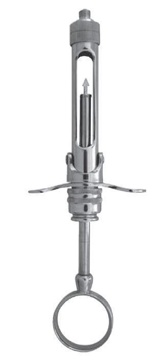 Carpulespuit-met aspiratie en metrische draad - Besurgical